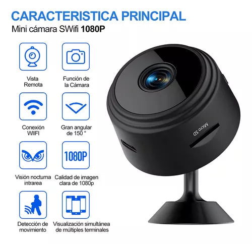 Zoom Guard: Cámara de Seguridad WiFi + CAMARA ESPIA A9